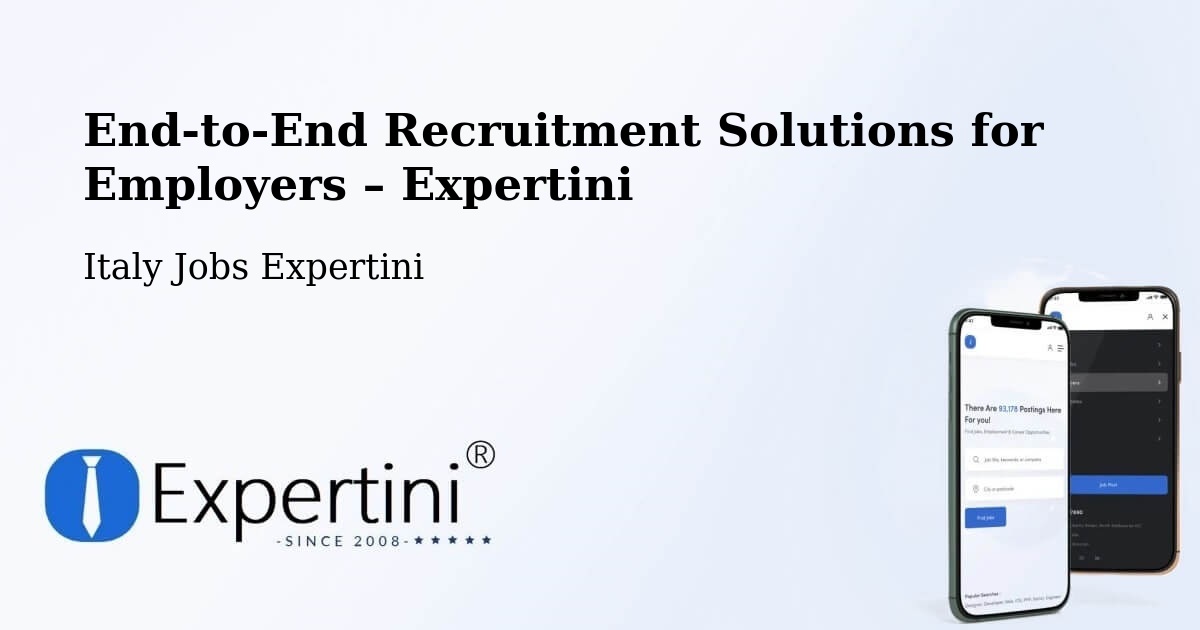 Recruitment Solutions for Employers – Terni - Terni, Italy Jobs Expertini